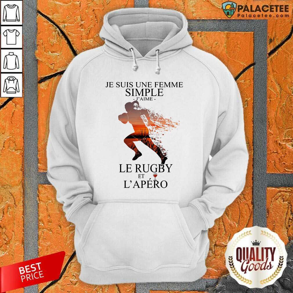 Awesome Je Suis Une Femme Simple Quote Le Rugby Sunset Shirt
