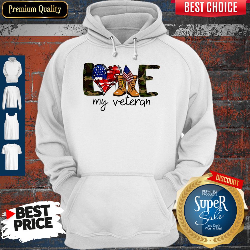 Awesome Love My Veteran America Shirt