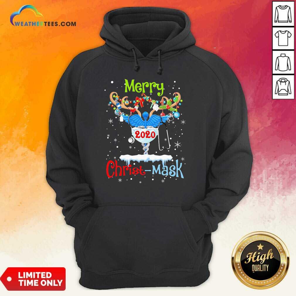 Awesome Merry CNA 2020 Christ Mask Christmas Shirt