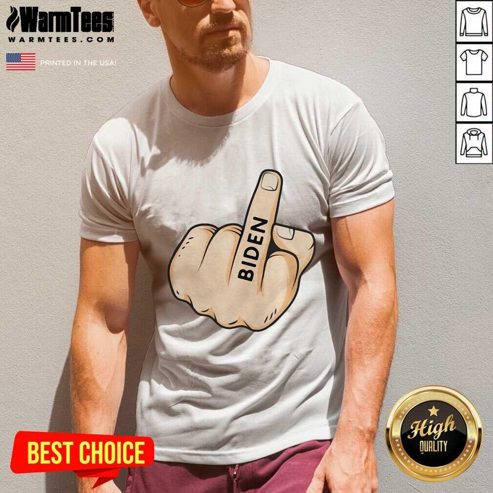 Awesome Middle Finger Fuck Biden Shirt