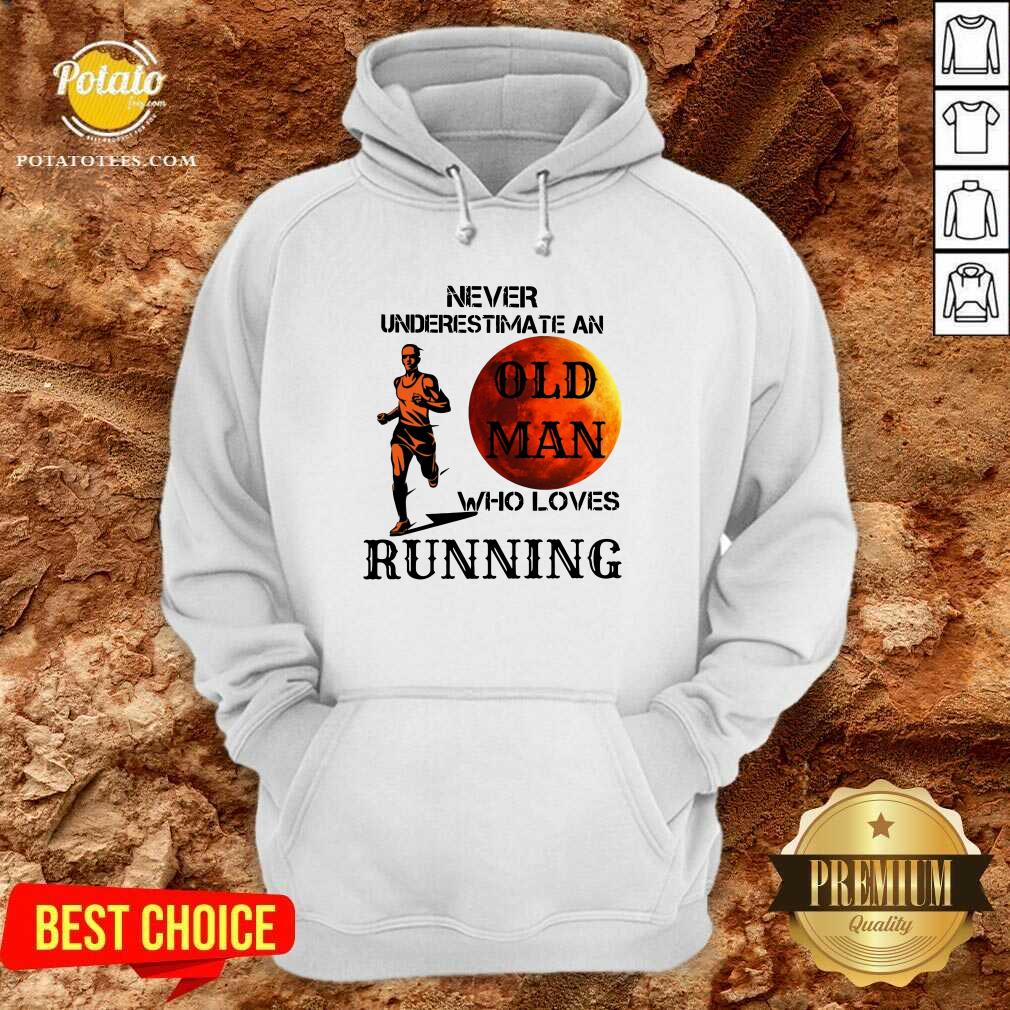 Awesome Never Underestimate An Old Man Who Loves Running Shirt