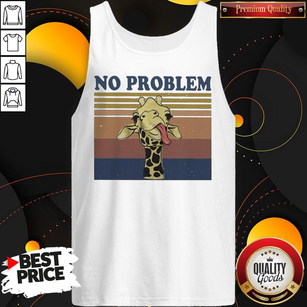 Awesome No Problem Giraffe Funny Vintage Shirt