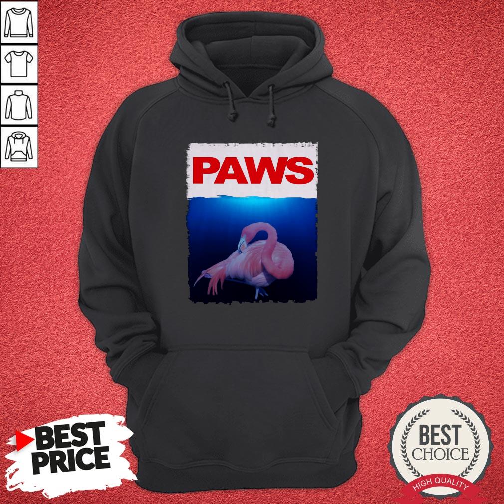 Awesome Official Paws Flamingo Shirt