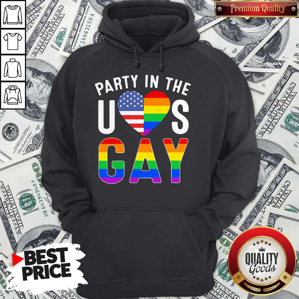 Awesome Party In The Heart Us Flag Gay Pride Shirt