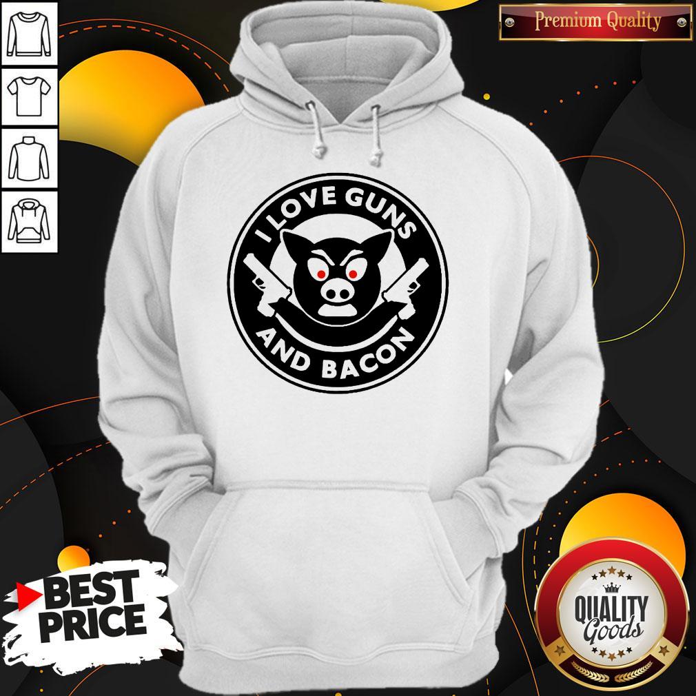 Awesome Pig I Love Guns And Bacon Shirt