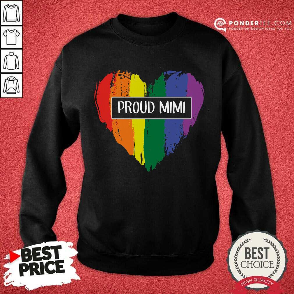 Awesome Proud Mimi Rainbow Grandma LGBT 02 Shirt