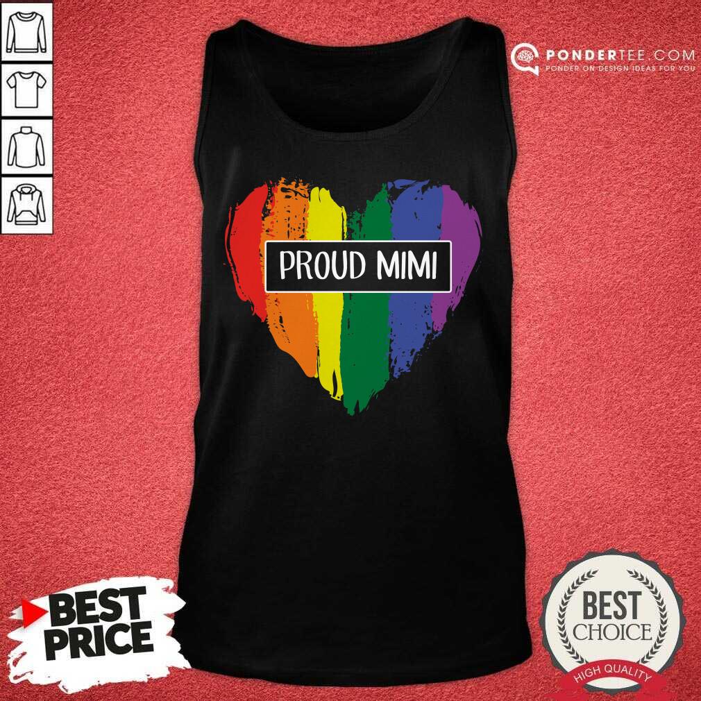 Awesome Proud Mimi Rainbow Grandma LGBT 02 Shirt