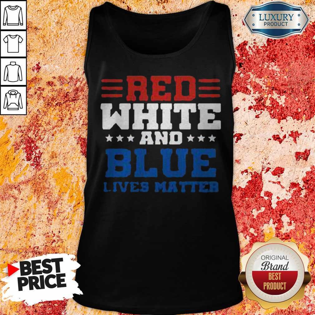 Awesome Red White And Blue Lives Matter Shirt
