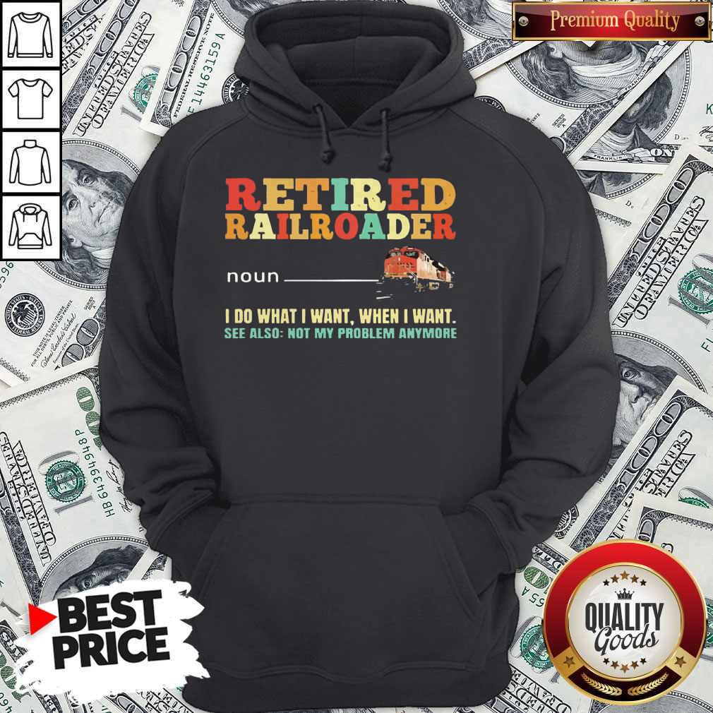Awesome Retired Railroader Definition Shirt