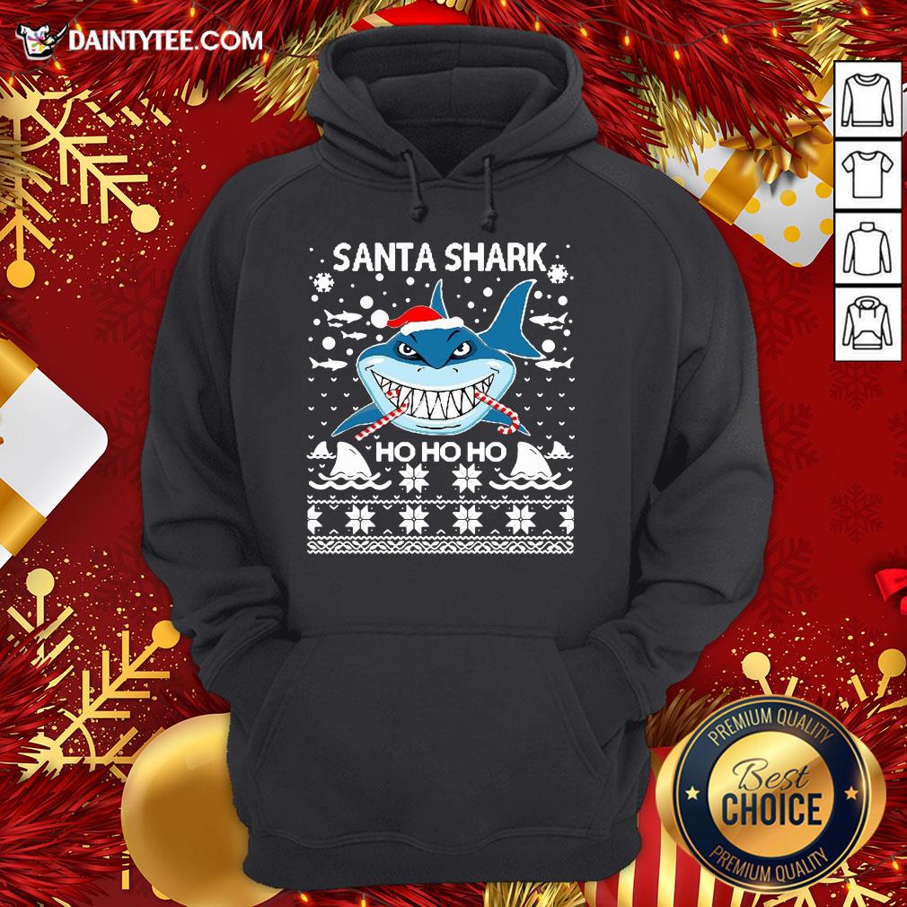 Awesome Santa Shark Ho Ho Ho Shirt