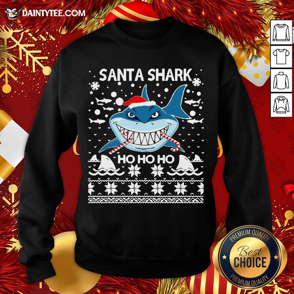 Awesome Santa Shark Ho Ho Ho Shirt