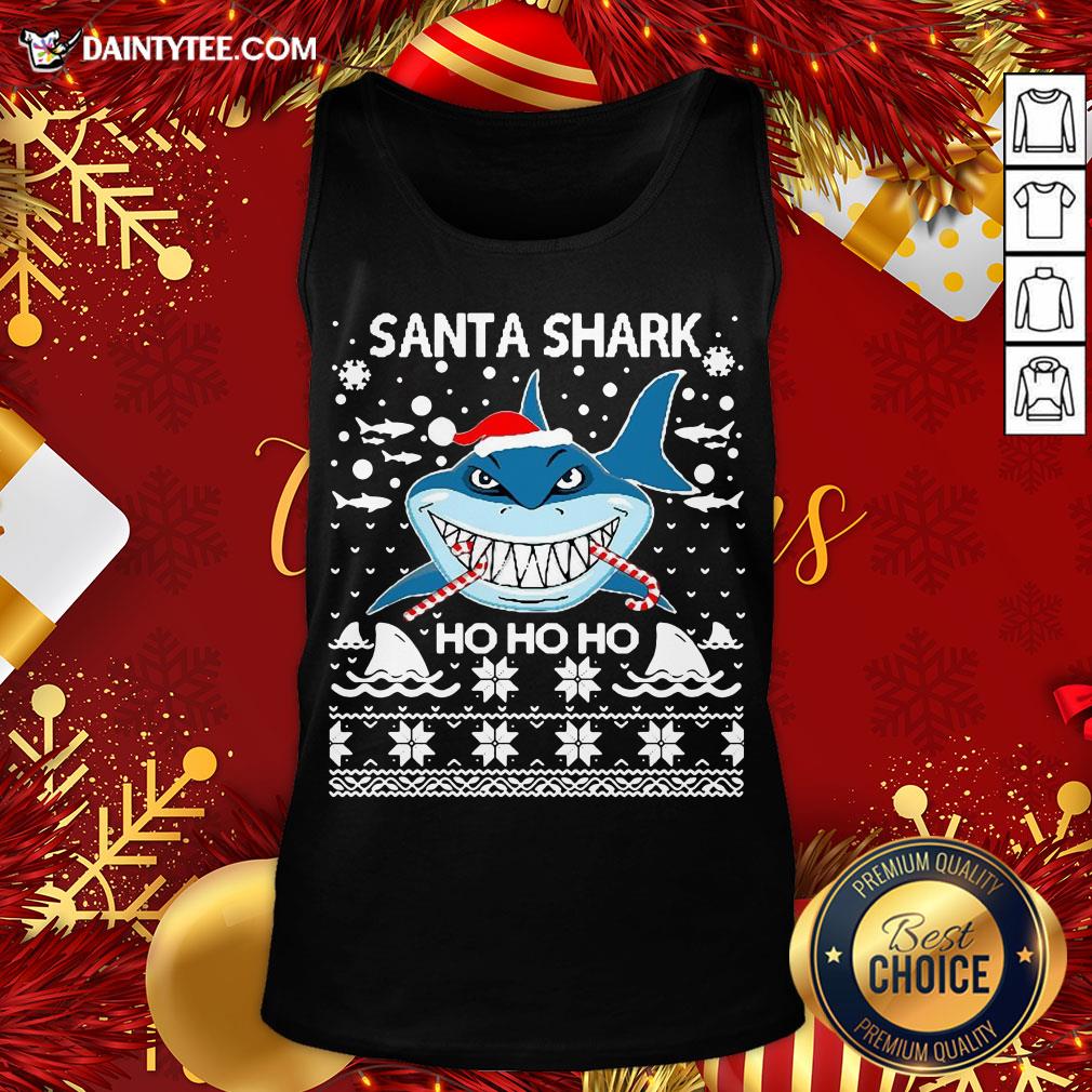 Awesome Santa Shark Ho Ho Ho Shirt