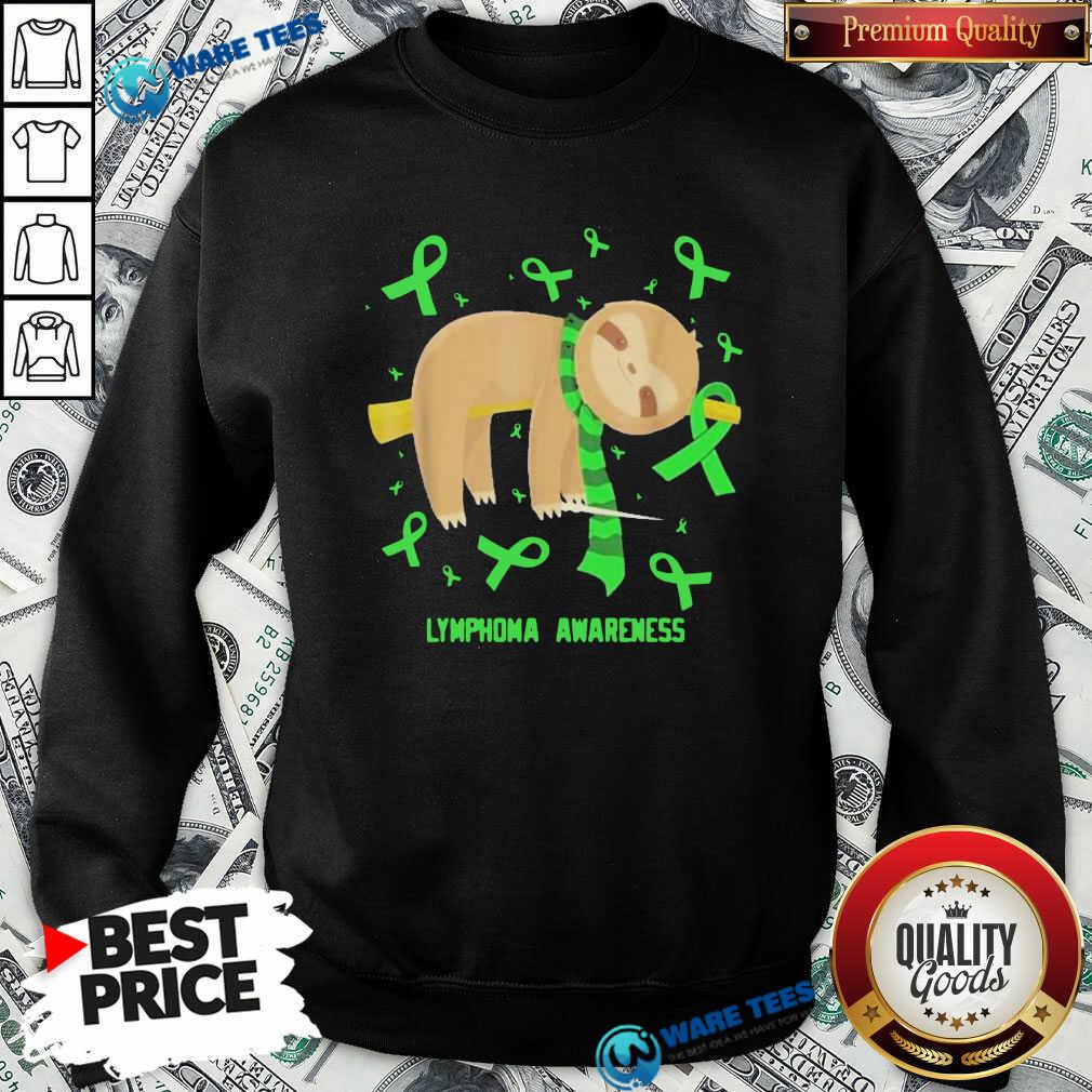 Awesome Sloth Lymphoma Awareness Shirt