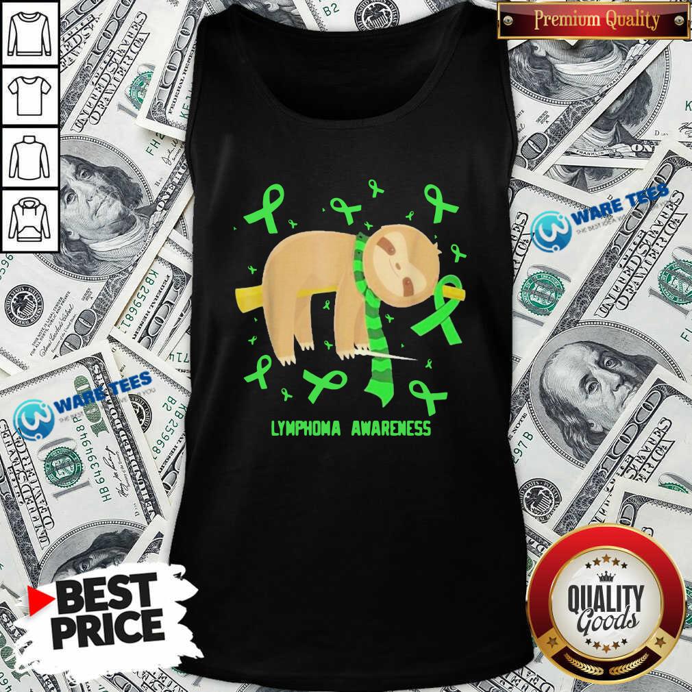 Awesome Sloth Lymphoma Awareness Shirt