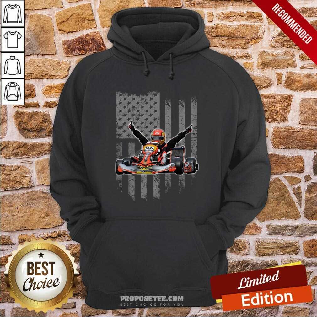 Awesome Sports Car Racing American Flag Shirt