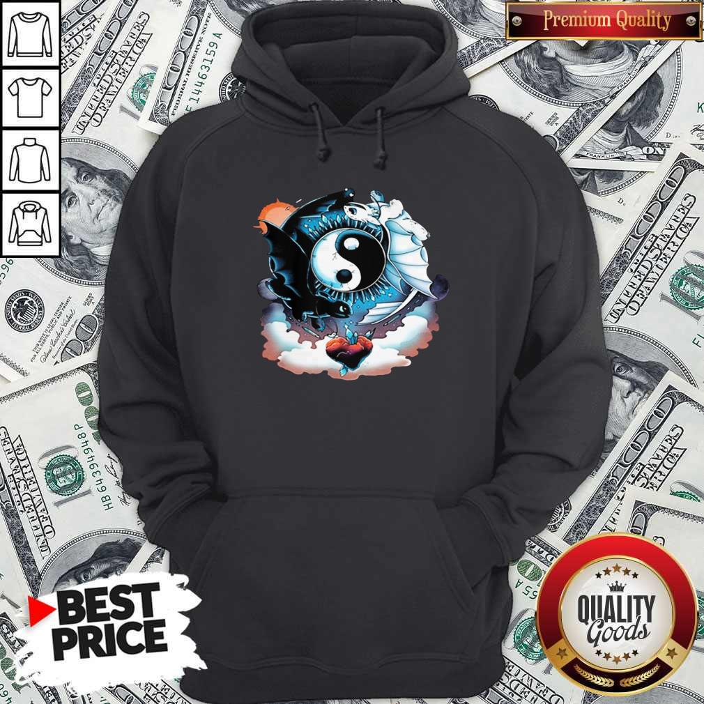 Awesome Toothless Dragon And His Girlfriend Heart Moon Shirt