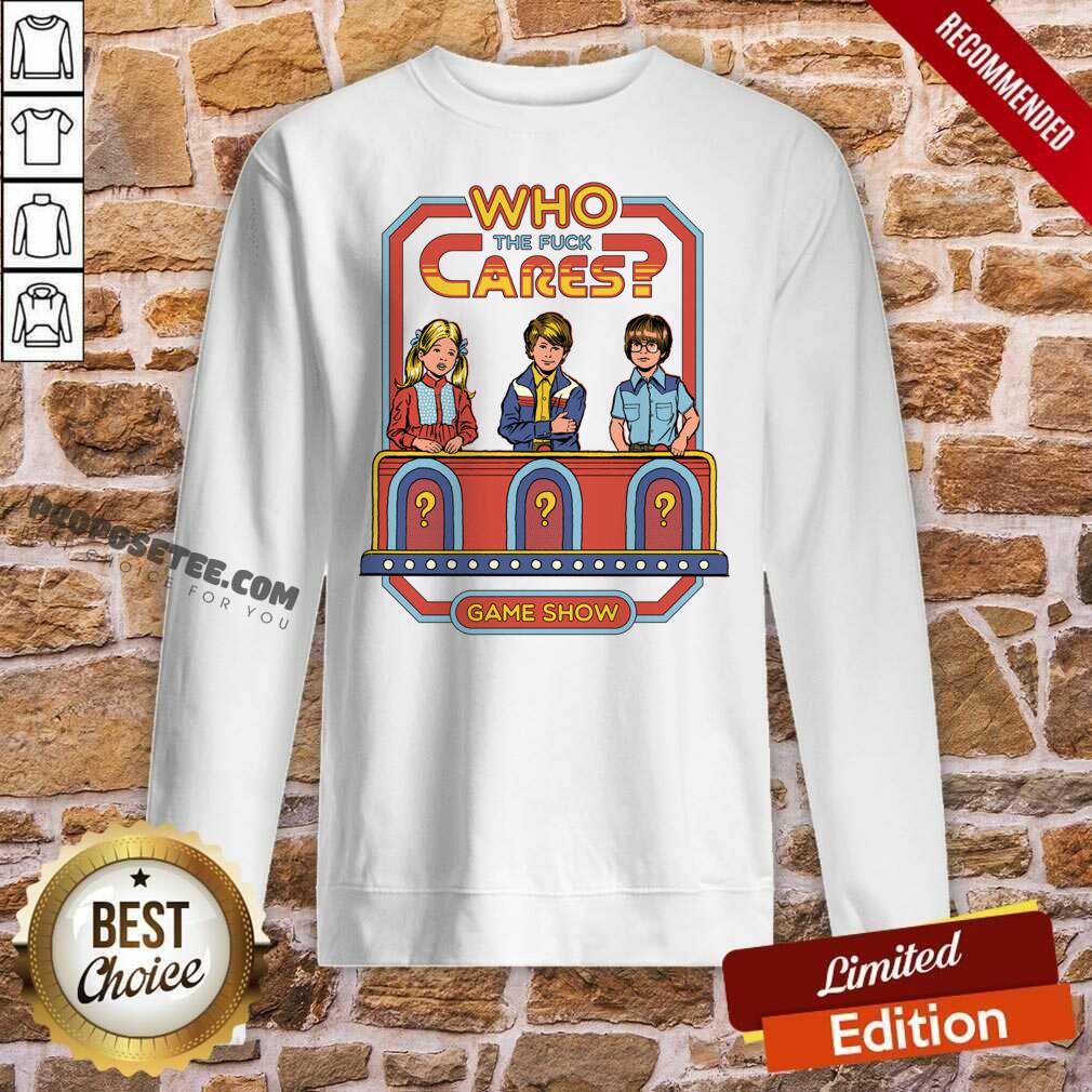 Awesome Who The Fuck Cares Game Show Shirt