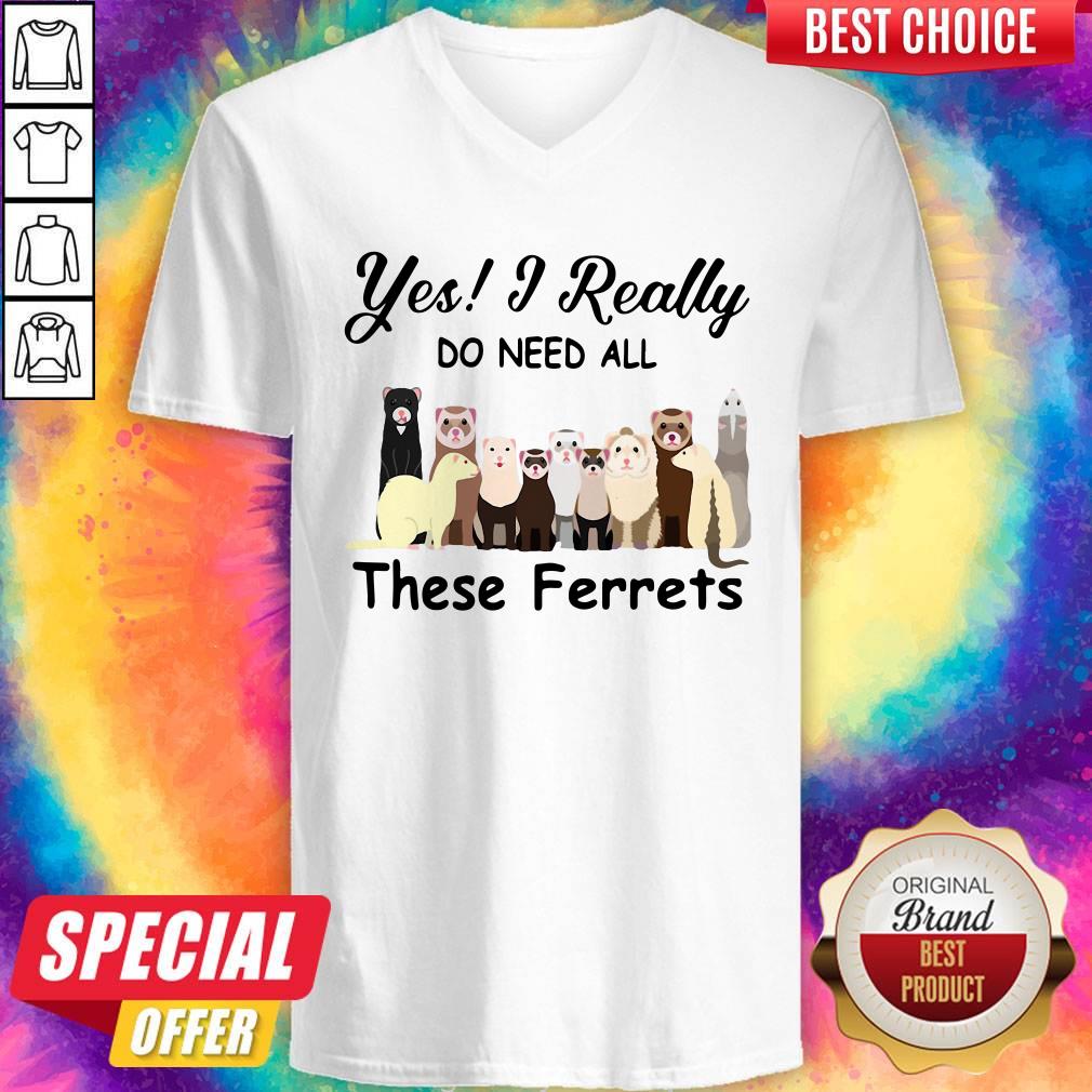 Awesome Yes I Really Do Need All These Ferrets Shirt