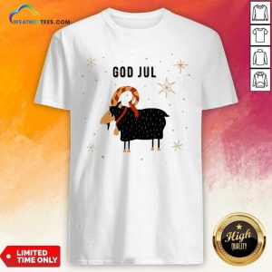 Lovely God Jul Goat Ugly Christmas Shirt