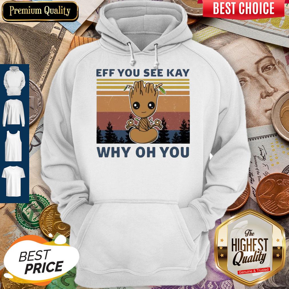 Baby Groot Yoga Eff You See Kay Why Oh You Vintage Shirt