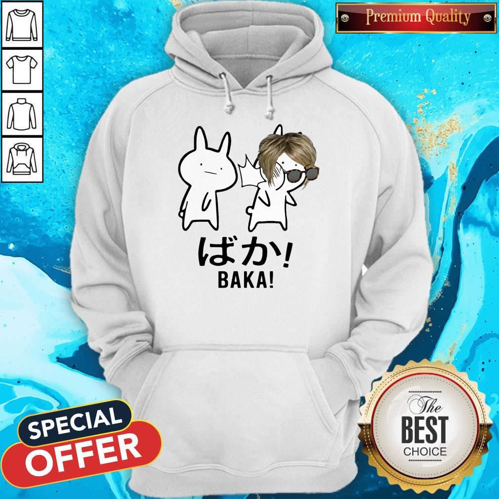 Baka Karen Rabbit Slap Anime Meme Funny Snow Flake American Shirt