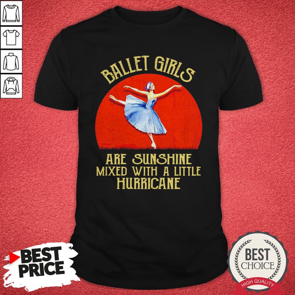 Ballet Girl Are Sunshine Mixed With A Little Hurricane Halloween Shirt