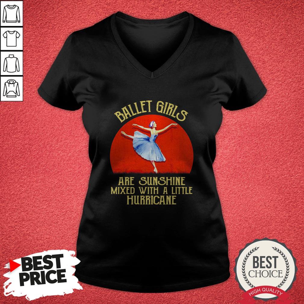 Ballet Girl Are Sunshine Mixed With A Little Hurricane Halloween Shirt