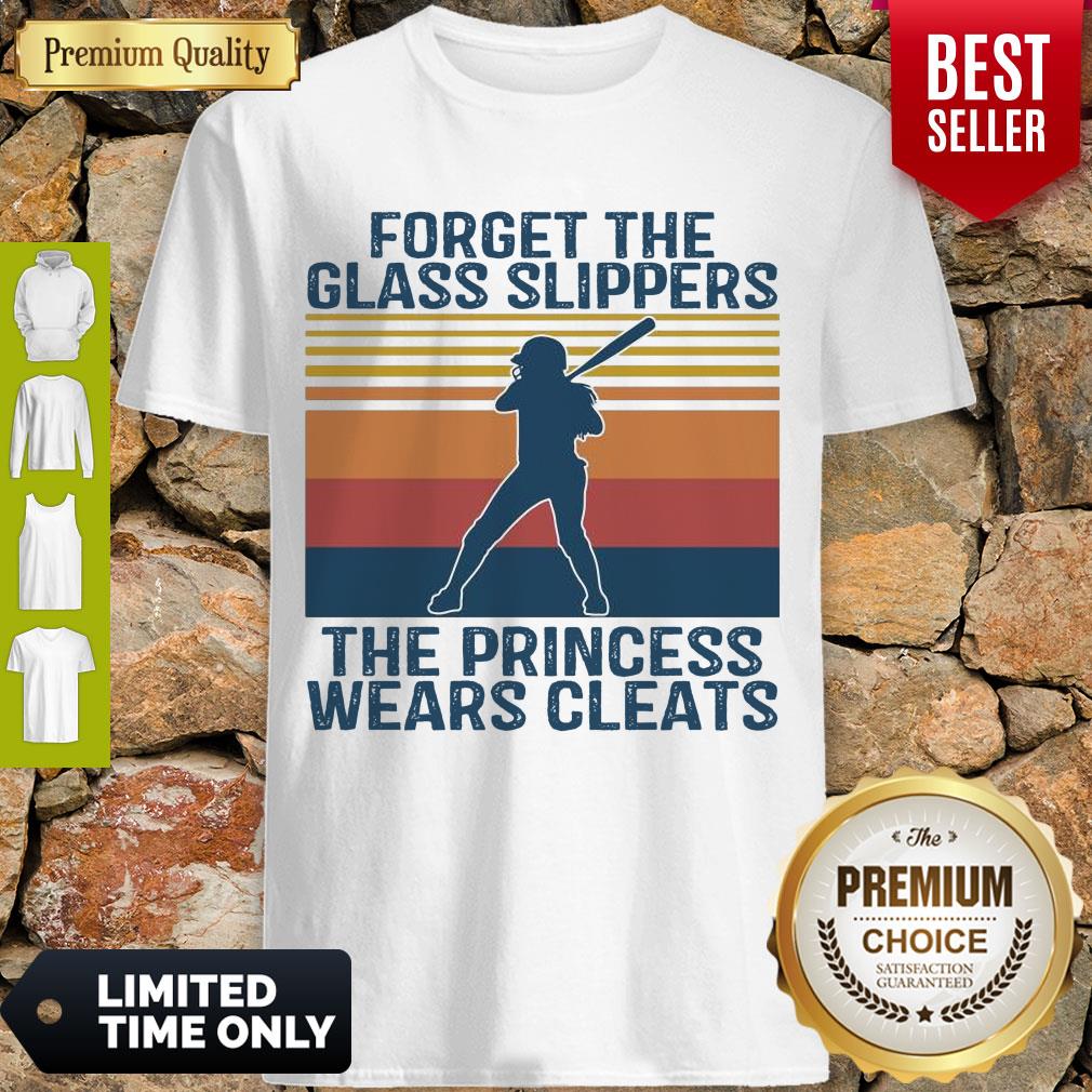 Baseball Forget The Glass Slippers This Princess Wears Cleats Vintage Shirt