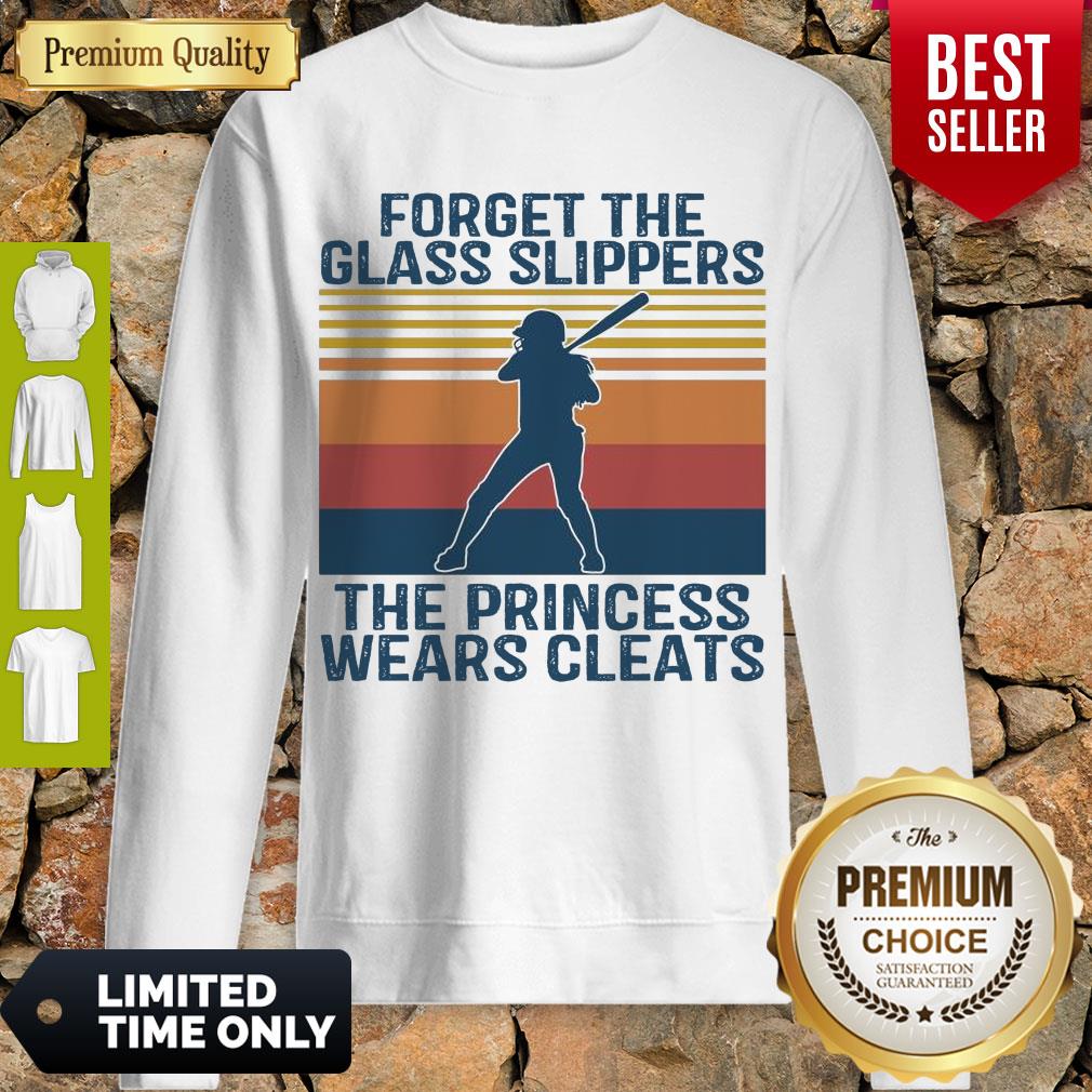Baseball Forget The Glass Slippers This Princess Wears Cleats Vintage Shirt