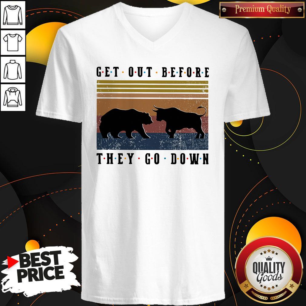 Bear And Buffalo Get Out Before They Go Down Vintage Shirt