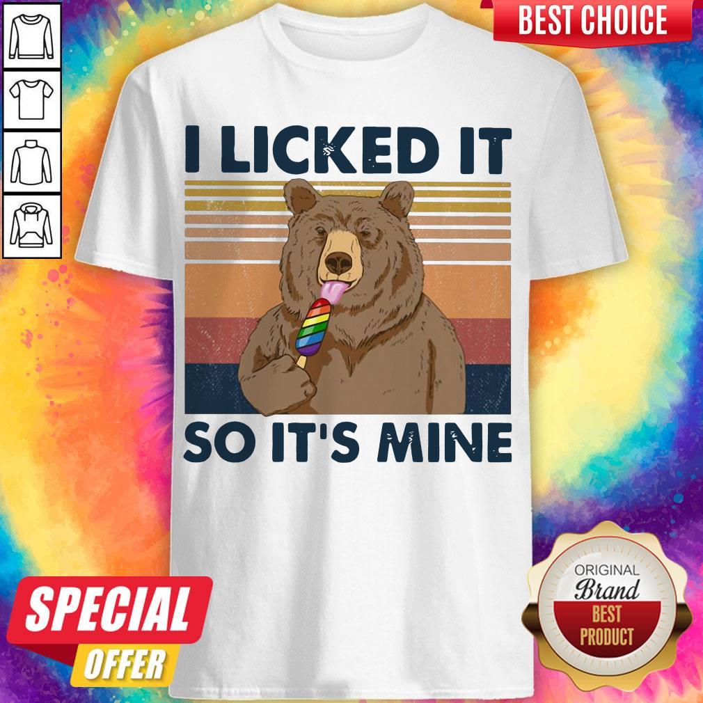 Bear I Licked It So It's Mine Vintage Shirt