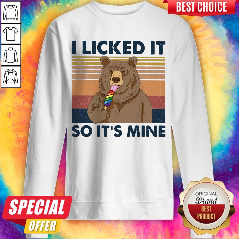 Bear I Licked It So It's Mine Vintage Shirt