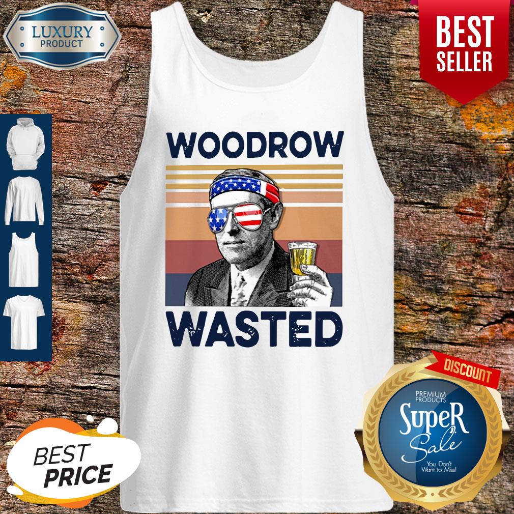Beautiful American Flag Woodrow Wasted Shirt