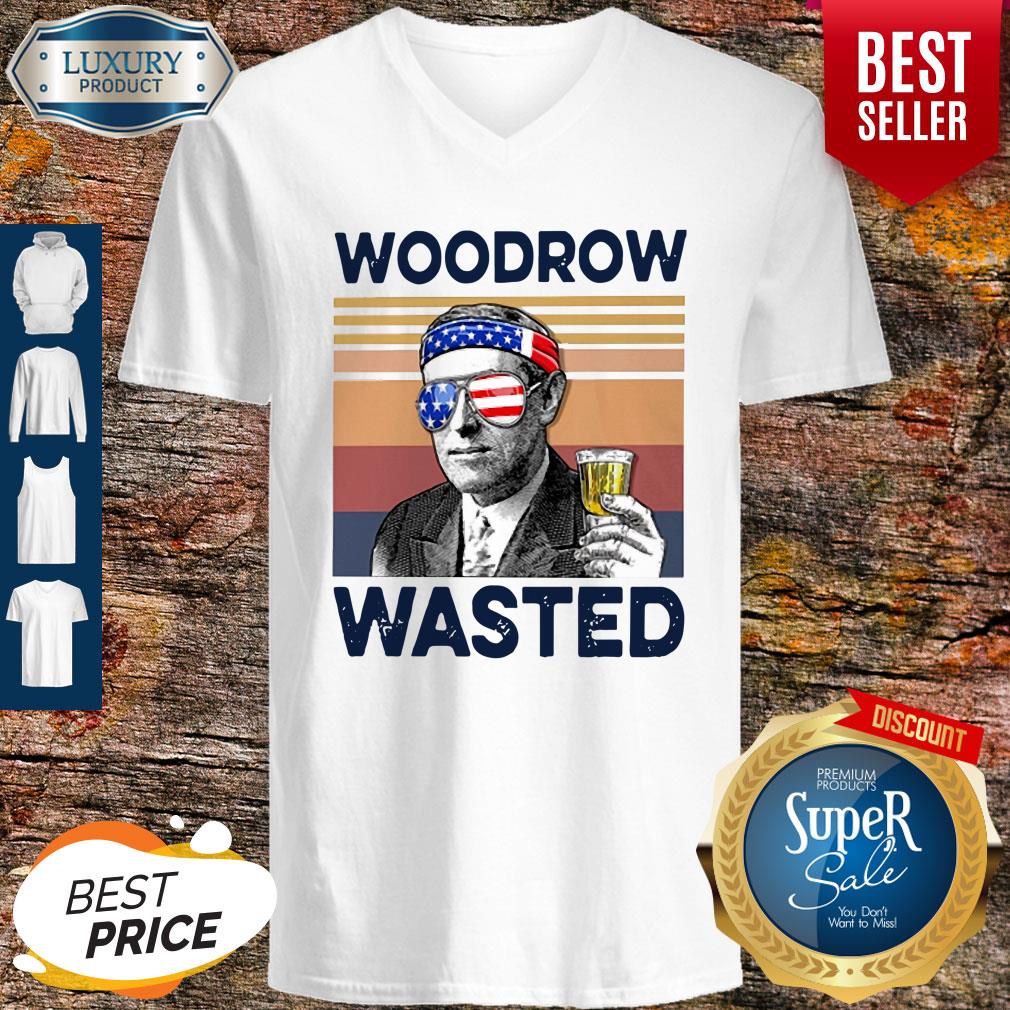 Beautiful American Flag Woodrow Wasted Shirt