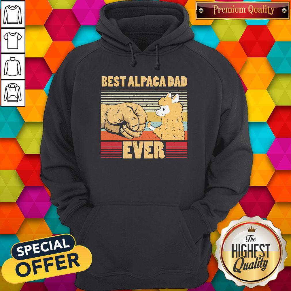 Beautiful Best Alpaca Dad Ever Vintage Retro Shirt