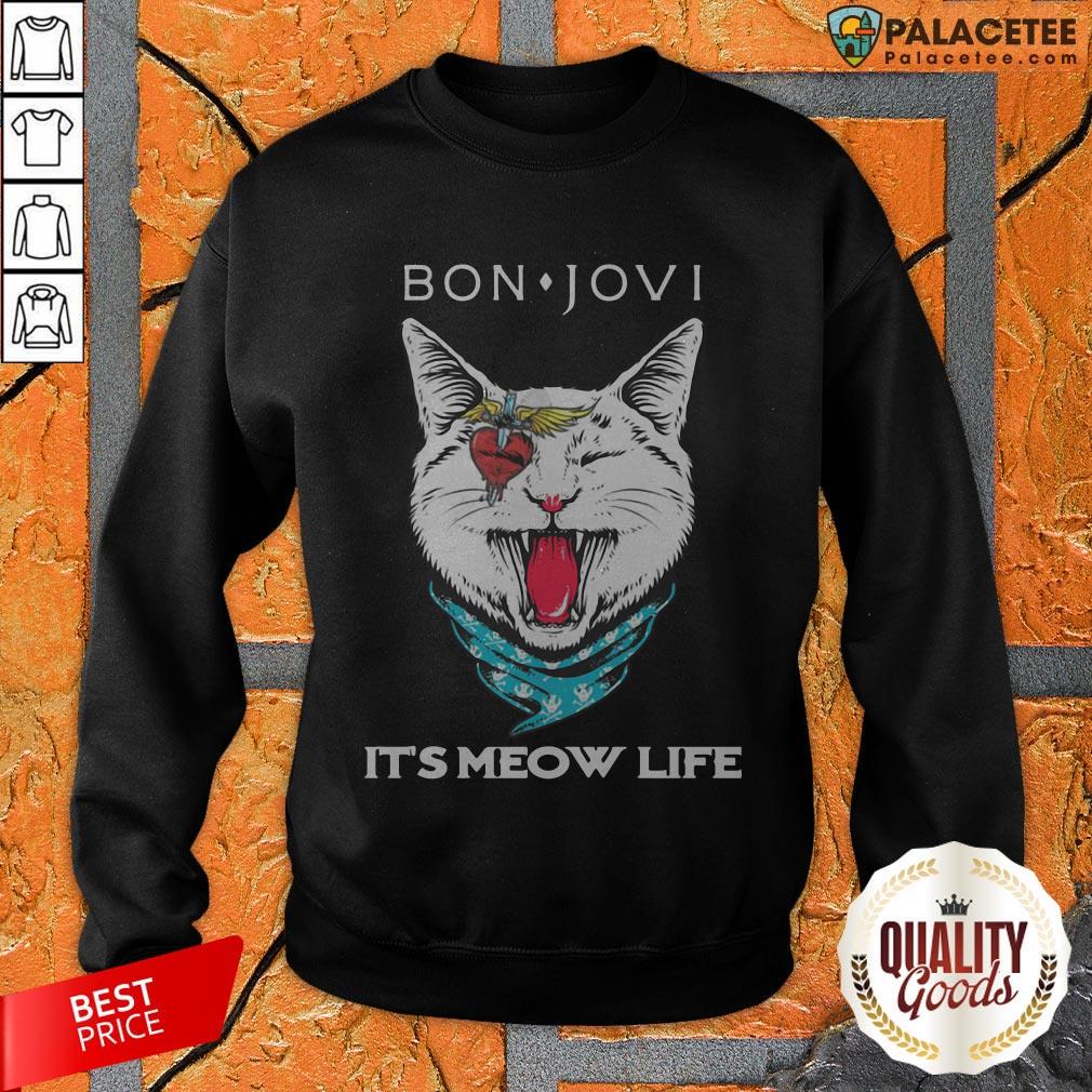 Beautiful Cat Bon Jovi It's Meow Life Shirt