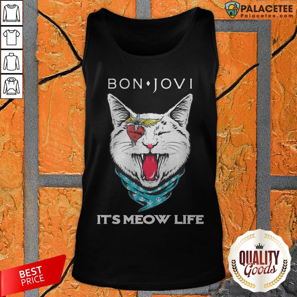 Beautiful Cat Bon Jovi It's Meow Life Shirt