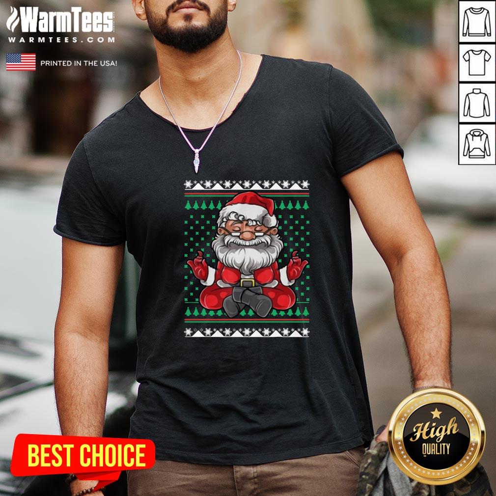 Beautiful Christmas Santa Yoga Shirt