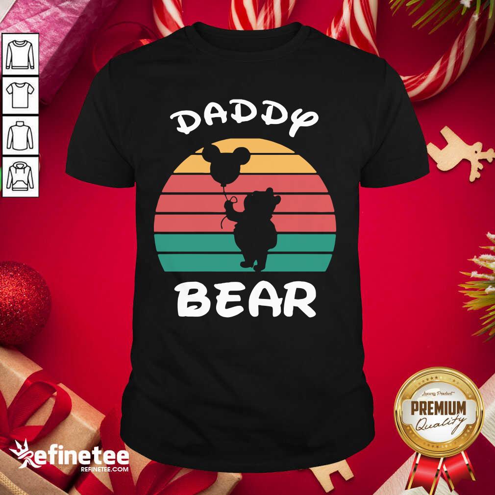 Beautiful Daddy Bear Disney Vintage Retro Shirt