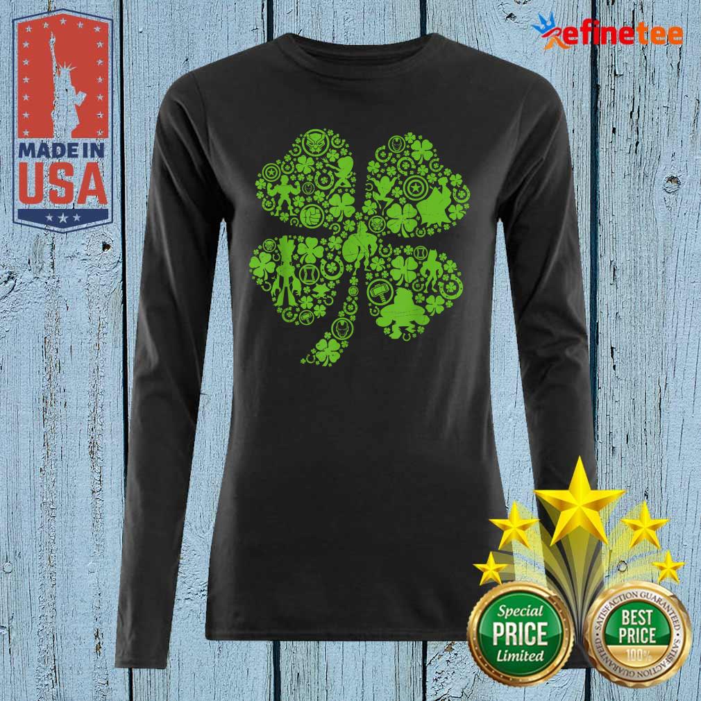 Beautiful Marvel Super Heroes Green Shamrock St. Patrick’s Day Shirt
