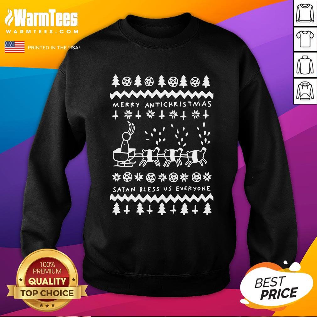 Beautiful Merry Antichristmas Satan Bless Us Everyone Hugleikur Dagsson Shirt
