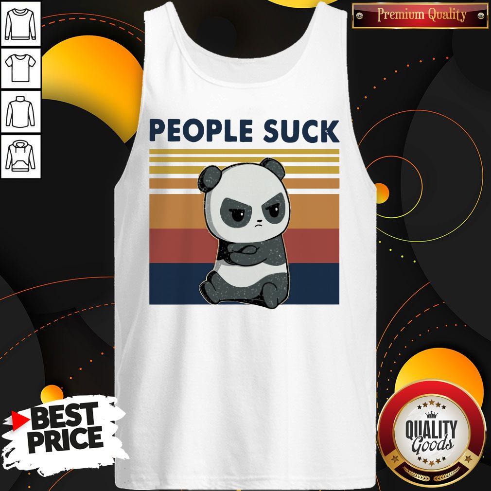 Beautiful Panda People Suck Vintage Shirt