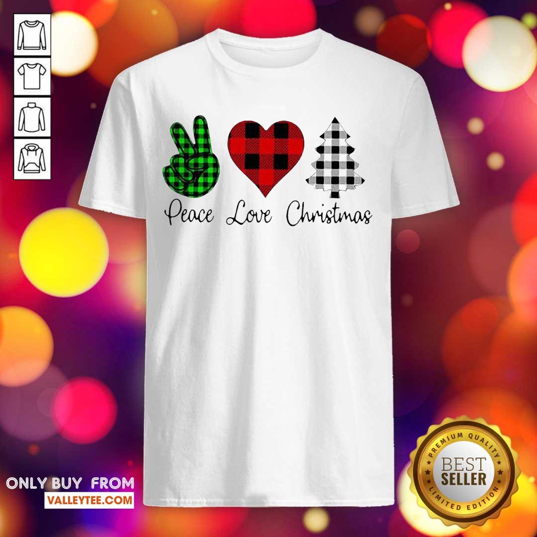 Beautiful Peace Love Christmas Shirt