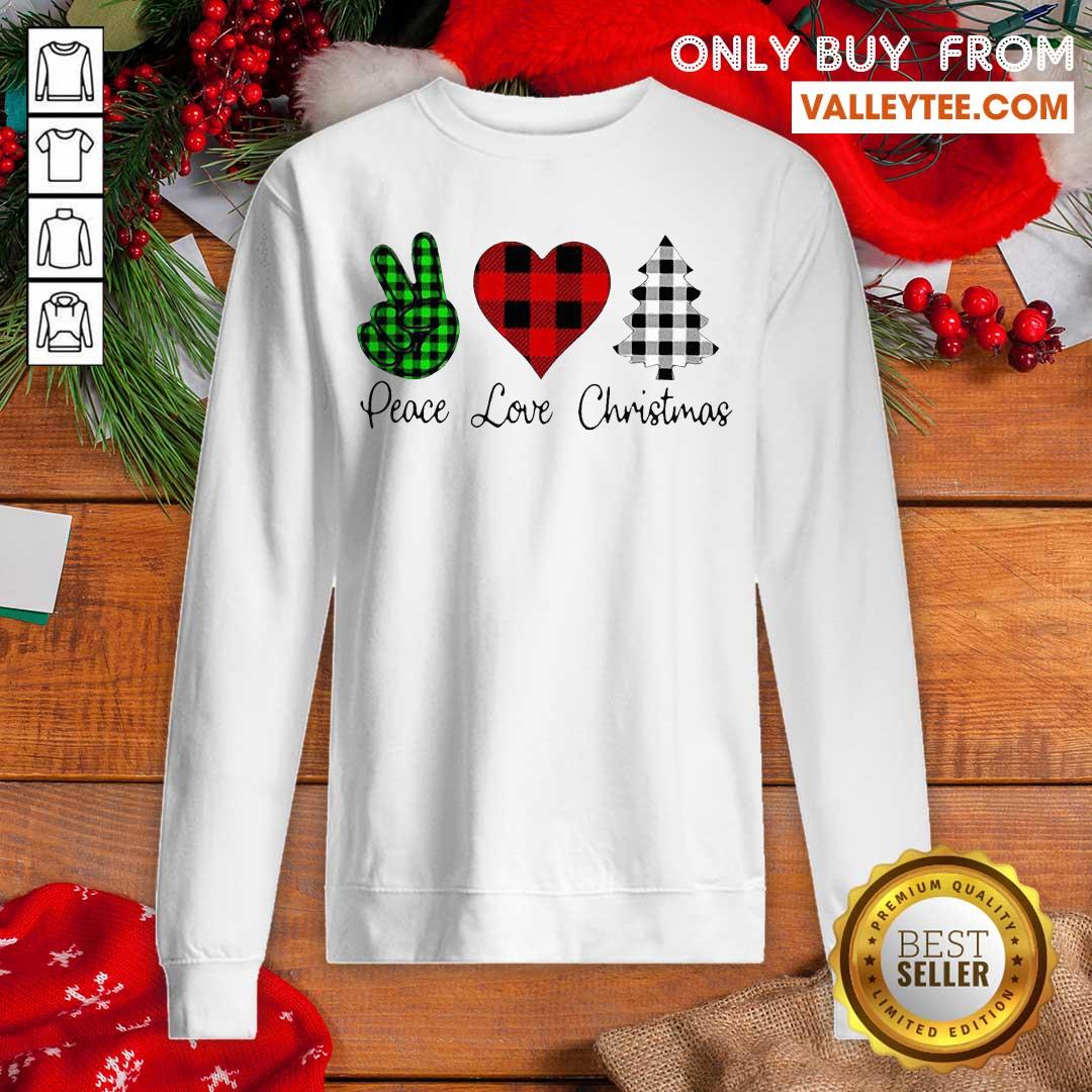 Beautiful Peace Love Christmas Shirt
