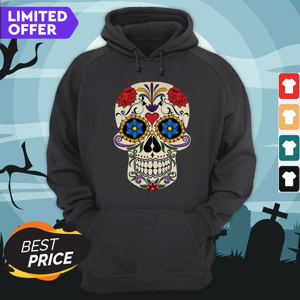Beautiful Sugar Skull Dia De Los Muertos Shirt
