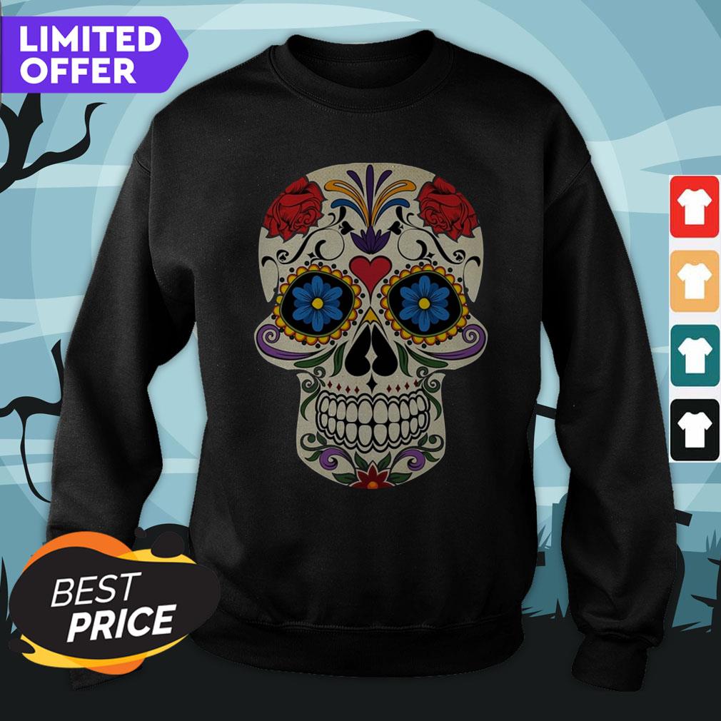 Beautiful Sugar Skull Dia De Los Muertos Shirt
