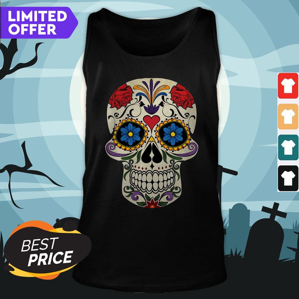 Beautiful Sugar Skull Dia De Los Muertos Shirt