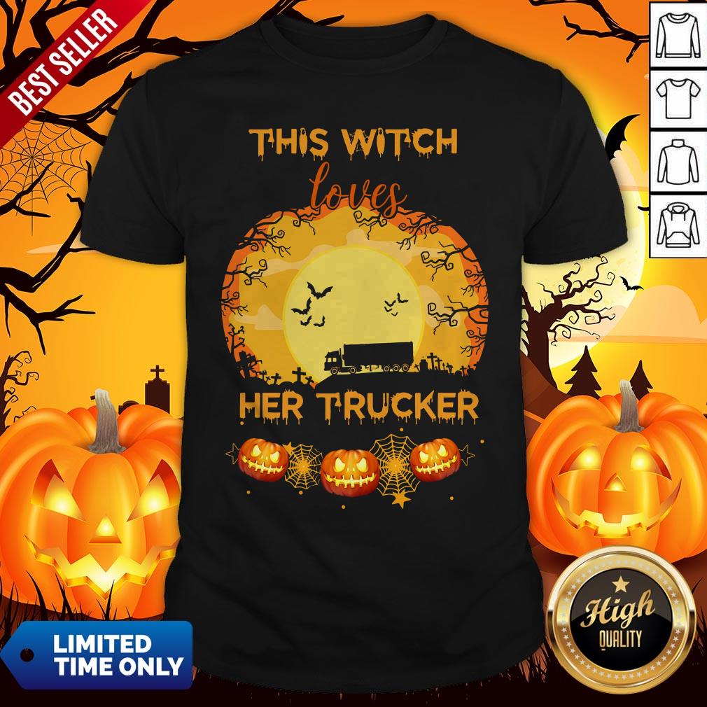 Beautiful This Witch Loves Her Trucker Shirt
