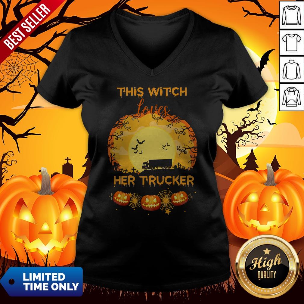 Beautiful This Witch Loves Her Trucker Shirt