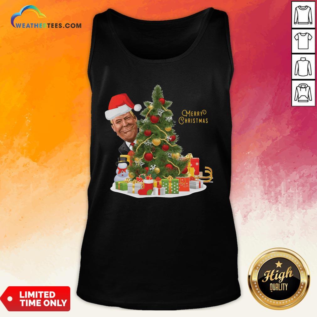 Best Donald Trump Merry Christmas Tree Shirt